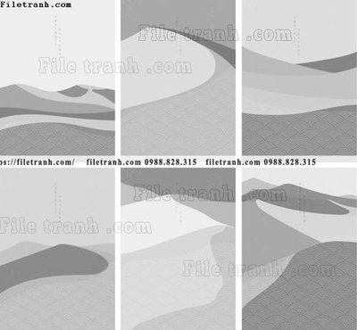 File tranh hoa van don gian nhat ban 1548 (file gốc) chủ đề phong thủy