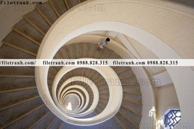 File gốc kien truc cau thang xoan oc 359 (in lụa) tranh thuận buồm