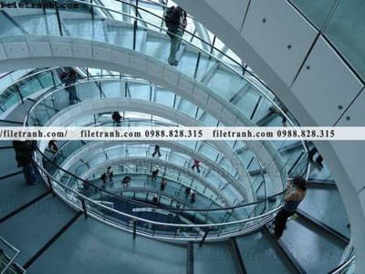 File tranh kien truc cau thang xoan oc 396 (ảnh gốc) cho in ấn kỹ thuật số