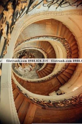 File gốc kien truc cau thang xoan oc 435 (in lụa) hoa văn cổ điển