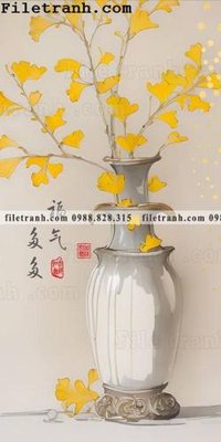 File gốc loai cay va chim xanh kieu Trung Quoc moi 117 (in lụa) tranh phong thủy