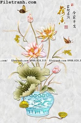 File in ấn loat tranh tinh vat hoa 118 (bản gốc) sắc nét