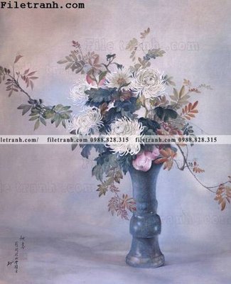 File tranh loat tranh tinh vat hoa 134 (bản gốc) treo tường