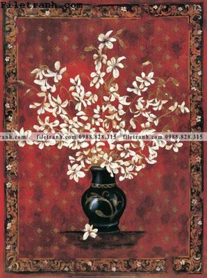 File gốc loat tranh tinh vat hoa 172 (in lụa) hoa văn cổ điển