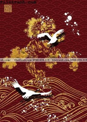 File tranh loi vao phong cach Trung Quoc xu huong 182 (gốc) in vải canvas