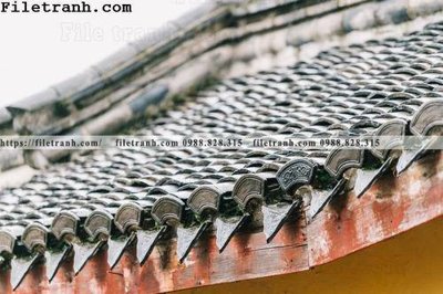 File gốc mai hien cua toa nha co 107 (in lụa) hoa văn cổ điển