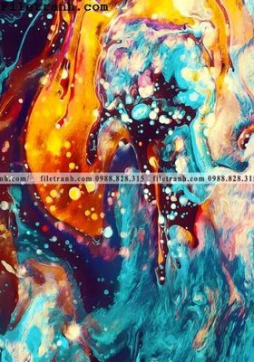 File PSD in ấn mau tranh truu tuong son nuoc 139 (chất lượng cao)