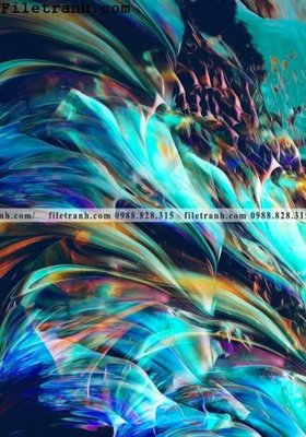 File tranh mau tranh truu tuong son nuoc 146 (file gốc) chuẩn màu in