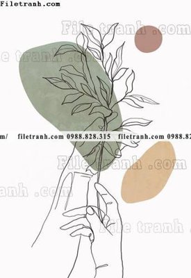 File tranh minimalis toi gian hien dai 671 (bản gốc) treo tường