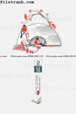 File tranh muc ap phich phong cach trung quoc 266 (bản gốc) in lụa dán tường