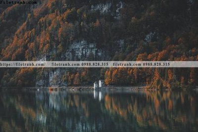 File gốc nhung buc tranh phong canh ngang 669 (in lụa) họa tiết 3D