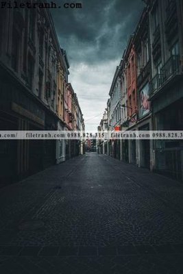 File tranh phien ban doc cua duong pho 212 (bản gốc) treo phòng ăn