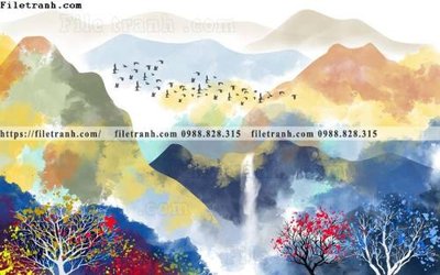 File PSD phong cach phong canh muc trung quoc 202 (chất lượng in ấn)