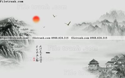 File gốc phong cach phong canh muc trung quoc 211 (vector) cho in ấn