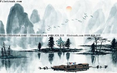 Download file gốc phong cach phong canh muc trung quoc 238 (in mica) trong suốt