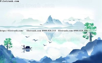 File gốc phong cach phong canh muc trung quoc 264 (ảnh rõ nét) để in