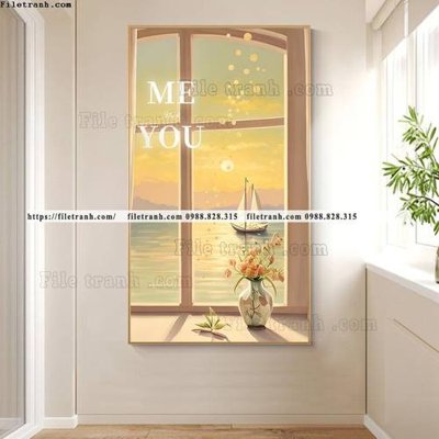 Tải file gốc in lụa phong canh Scandinavia ngoai cua so 528 siêu nét