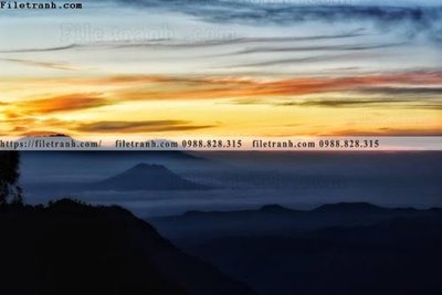 File tranh phong canh rung nui bien 606 (ảnh gốc) sắc nét hoàn hảo