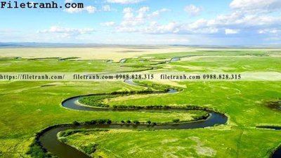 File gốc phong canh thao nguyen Mong Co 188 (in lụa) trang trí tường