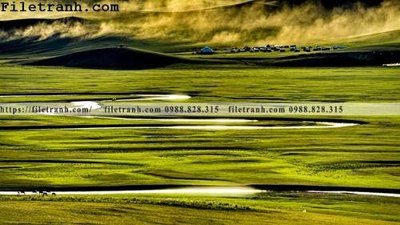 File in mica phong canh thao nguyen Mong Co 229 (bản gốc) làm vách ngăn