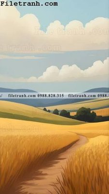 Tải file phong canh tranh son dau ve tay 149 (gốc) in tranh tráng gương