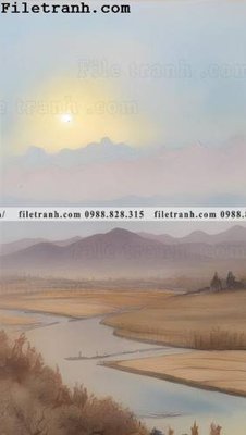 Chi tiết file tranh tráng gương phong canh tranh son dau ve tay 154 (ảnh gốc)