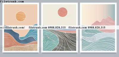 File in lụa phong canh truu tuong morandi 1500 (phong cảnh) phong canh truu tuong morandi 1500