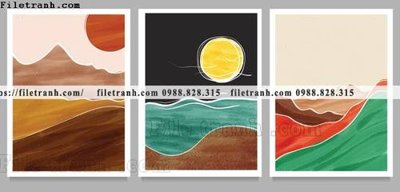 Download file phong canh truu tuong morandi 1505 (gốc) in mica đèn LED