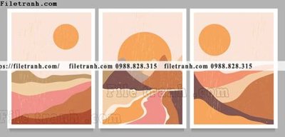 Tải file phong canh truu tuong morandi 1508 (ảnh gốc) in gạch 3D