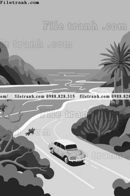 Tải file gốc in lụa phong canh truu tuong vector 1517 siêu nét