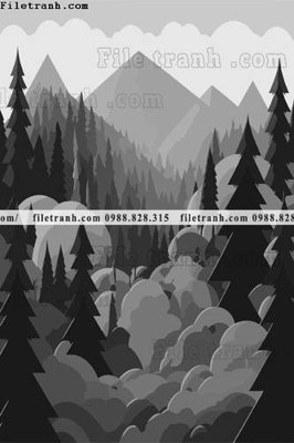 File tranh in trần 3D phong canh truu tuong vector 1532 (ảnh gốc)