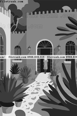 File gốc phong canh truu tuong vector 1551 (in tráng gương) sang trọng