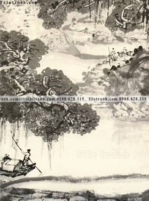 File tranh thuy mac trung quoc 115 (bản gốc) trang trí văn phòng