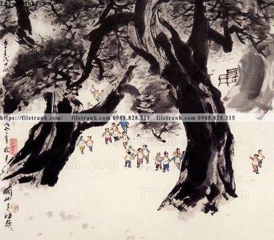 File gốc thuy mac trung quoc 131 (in tráng gương) ốp tường