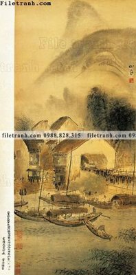 Download file tranh thuy mac trung quoc 191 (file gốc PSD)