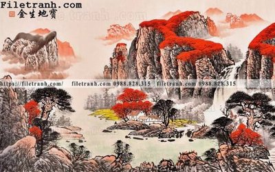 File PSD thuy mac trung quoc mau do 148 (nguyên gốc) chất lượng cao