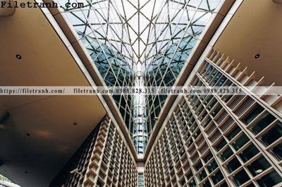 File in trần toa nha hinh hoc ngang 113 (file gốc) hoa văn 3D