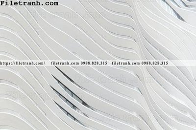 File tranh toa nha hinh hoc ngang 136 (bản gốc) in lụa dán tường