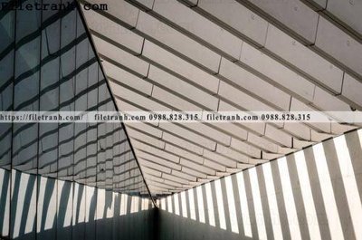 File tranh toa nha hinh hoc ngang 177 (bản gốc) in lụa 5D