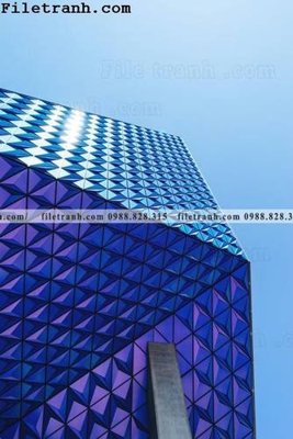 Ảnh gốc toa nha hinh hoc thang dung 258 (độ nét cao) in tráng gương