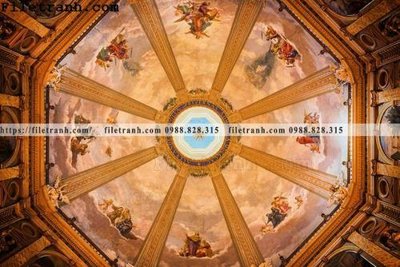 File tranh trang trí tran mau vang sang trong 130 (tải file gốc)