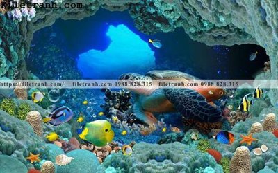 Tải file gốc tranh 3D the gioi duoi nuoc dai duong 118 (in khổ lớn) không vỡ