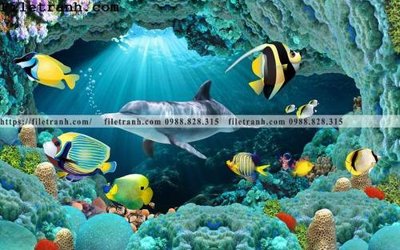 File in trần tranh 3D the gioi duoi nuoc dai duong 129 (bản gốc) bầu trời