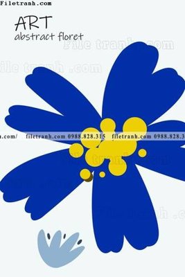 Tải file tranh gốc tranh Klein Phap xanh 501 chất lượng cao