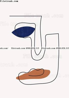 File tranh gốc tranh Klein Phap xanh 518 (sắc nét từng chi tiết)