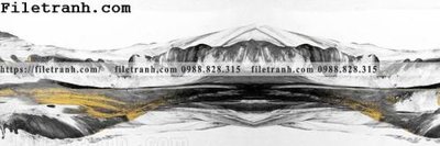 File in trần tranh banner dau giuong bang su pha le 125 (bản gốc) mây trời