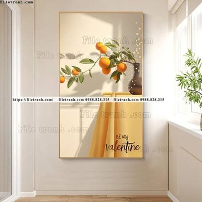 File tranh tranh binh hoa qua man trung quoc 502 (bản gốc) in lụa 5D