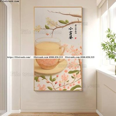 File gốc tranh binh hoa qua man trung quoc 510 (PSD/TIFF) độ phân giải cao