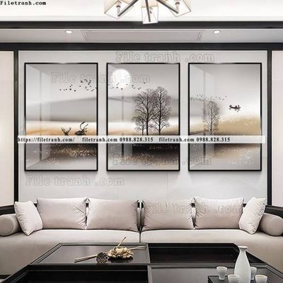 Download file tranh bo 3 tam pha le guong 643 (gốc) in mica bàn thờ