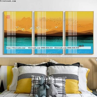 File gốc tranh bo 3 tam pha le guong 676 (ảnh rõ nét) để in